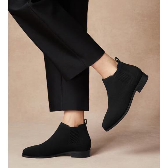 NWOB Vivaia Ryan Pro Square-Toe Boot •41/10• Water-Repellent Ankle Black $199 - Picture 5 of 10